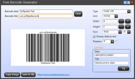 barcode generator freeware deutsch.